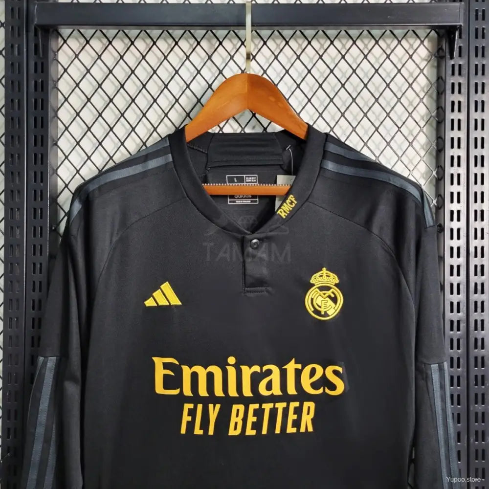 Real Madrid Third Kit 23/24 Long Sleeves Sleeves Football Jersey