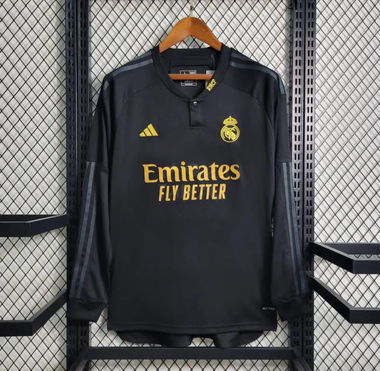 Real Madrid Third Kit 23/24 Long Sleeves Sleeves Football Jersey