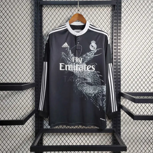 Real Madrid Third Retro 14/15 Kit Long Sleeves Sleeves Football Jersey