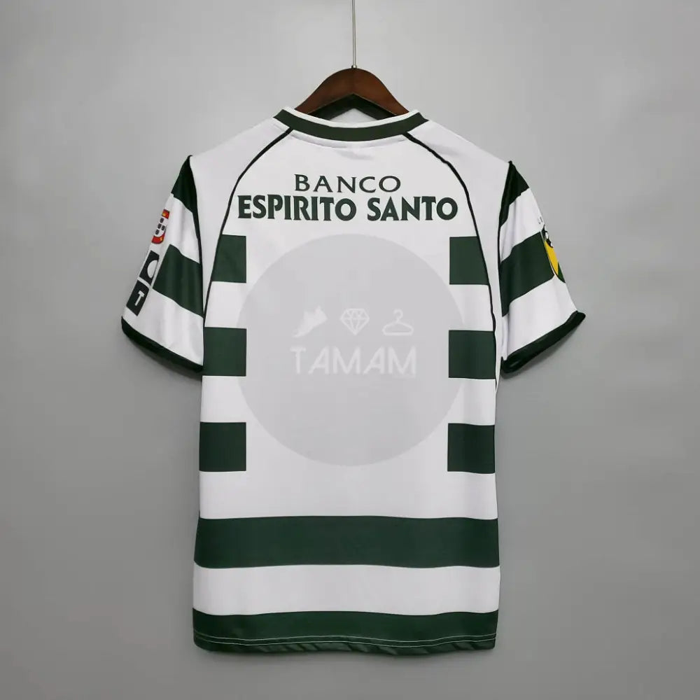 Sporting Lisbon Portugal Home Kit Retro 01/03 Football Jersey